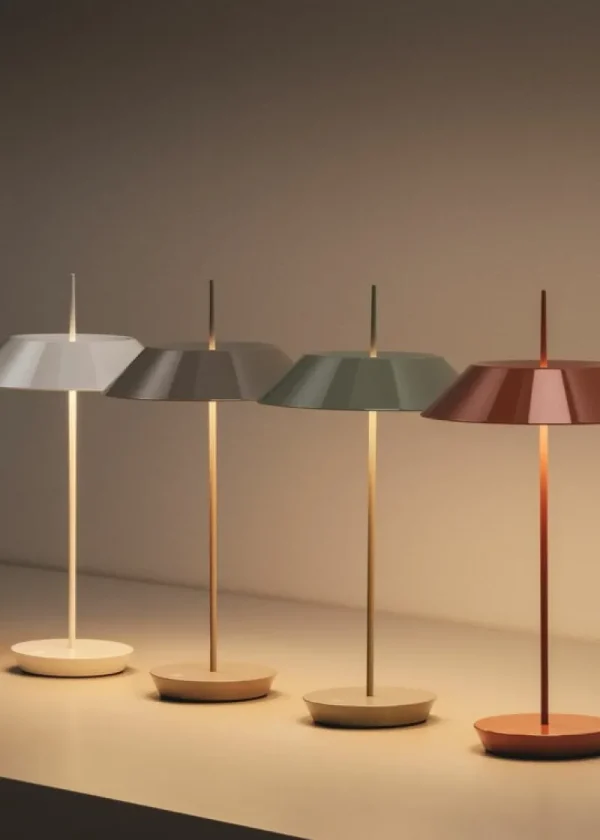Georg Jensen Tischlampen | Tragbare Lampen-Vibia Mayfair Mini 5495 tragbare Tischleuchte, Grün