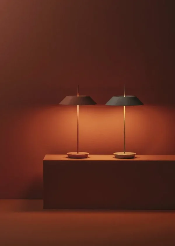 Georg Jensen Tischlampen | Tragbare Lampen-Vibia Mayfair Mini 5495 tragbare Tischleuchte, Grün