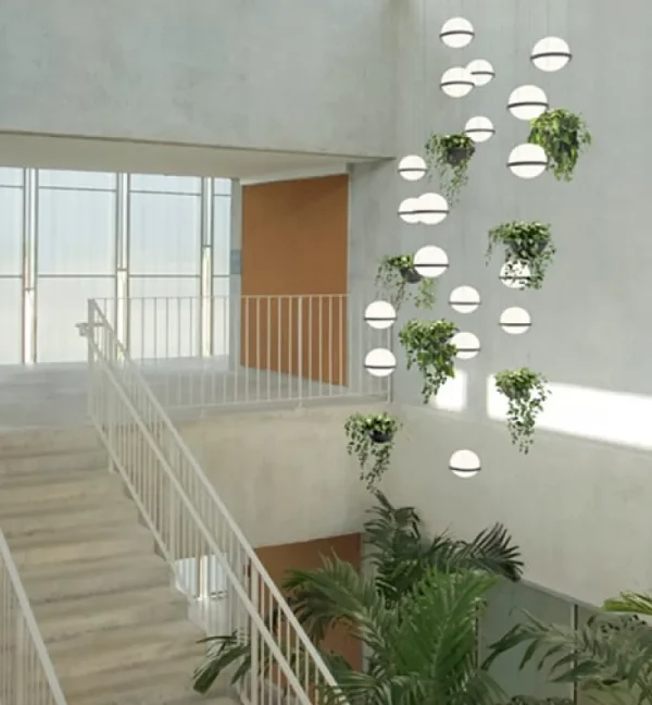 Muuto Deckenleuchten-Vibia Palma 3720 Pendelleuchte, Graphit