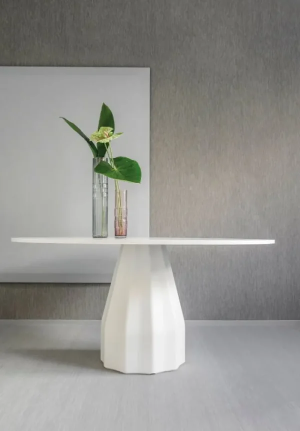 Muuto Tische-Viccarbe Burin Tisch, 150 cm, Weiß - Weiß lackiert