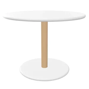 Viccarbe Tische-Common Tisch (niedrig), 60 cm, Buche matt – Weiß