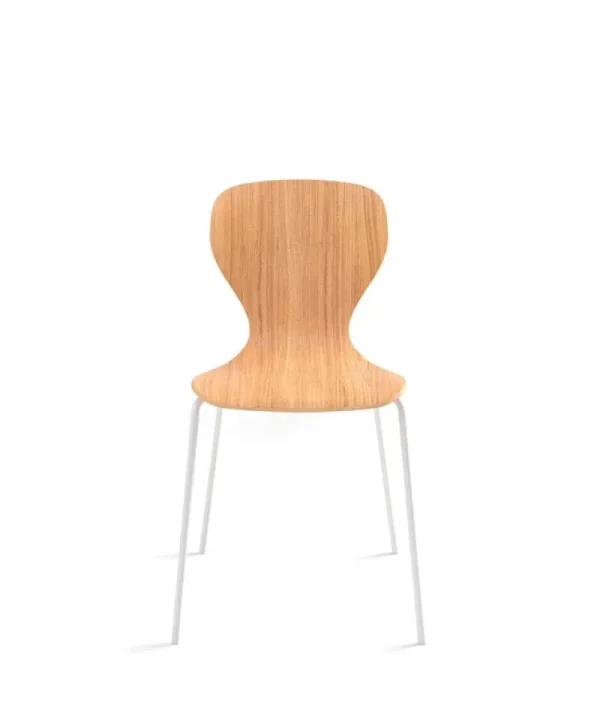 Hem Sitzgelegenheiten-Viccarbe Ears Chair Stuhl, Metall Weiß – Eiche matt