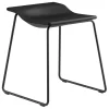 Viccarbe Sitzgelegenheiten-Last Minute Hocker, niedrig, Schwarz