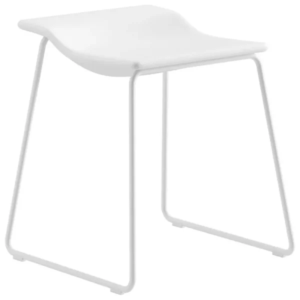 Fatboy Sitzgelegenheiten-Viccarbe Last Minute Hocker, Niedrig, Weiß