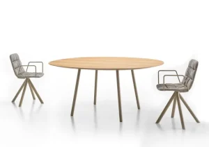 Viccarbe Tische-Maarten Tisch, 160 cm, oval, Eiche matt
