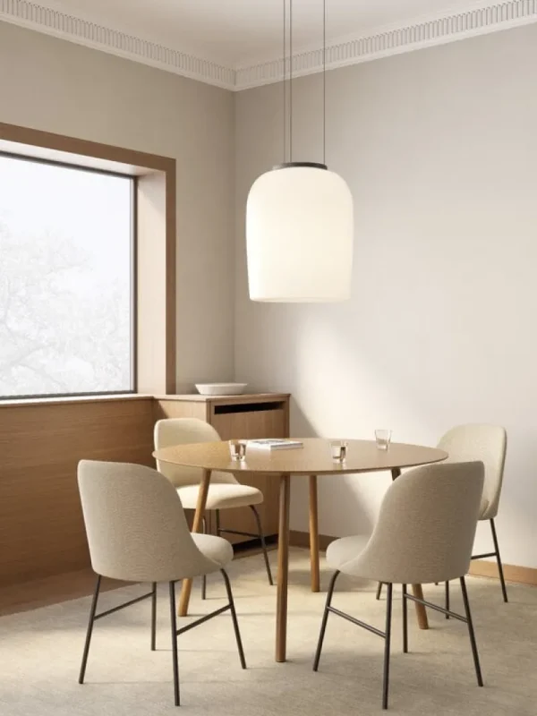 Viccarbe Tische-Maarten Tisch, 120 cm, oval, Cognacbraun