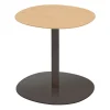 Viccarbe Tische-Serra Tisch (niedrig), rund, Schwarz – Eiche matt