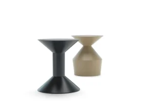 Woud Tische-Viccarbe Shape Tisch O (niedrig), Mattschwarz