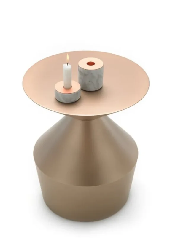 Asplund Tische-Viccarbe Shape Tisch O, niedrig, Bronze