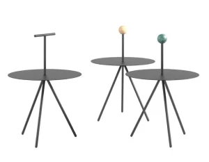 Audo Copenhagen Tische-Viccarbe Trino Tisch, Schwarz – Stahlgriff