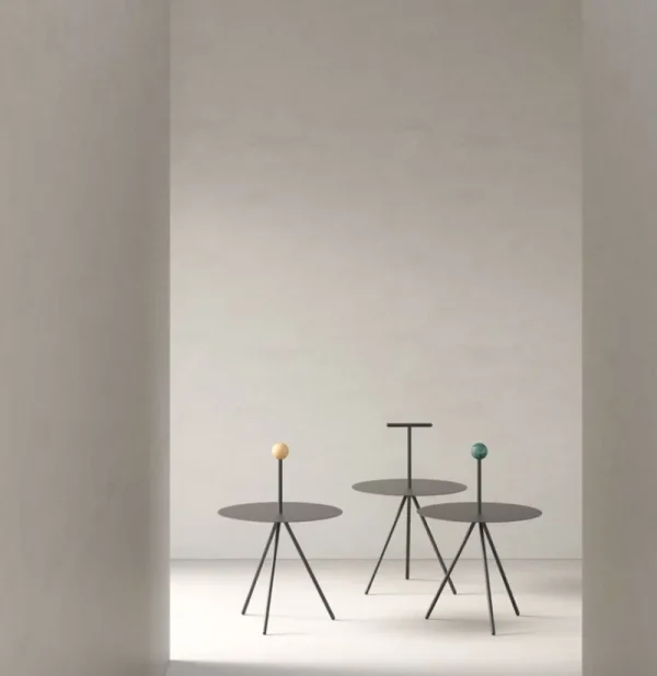 Audo Copenhagen Tische-Viccarbe Trino Tisch, Schwarz – Stahlgriff