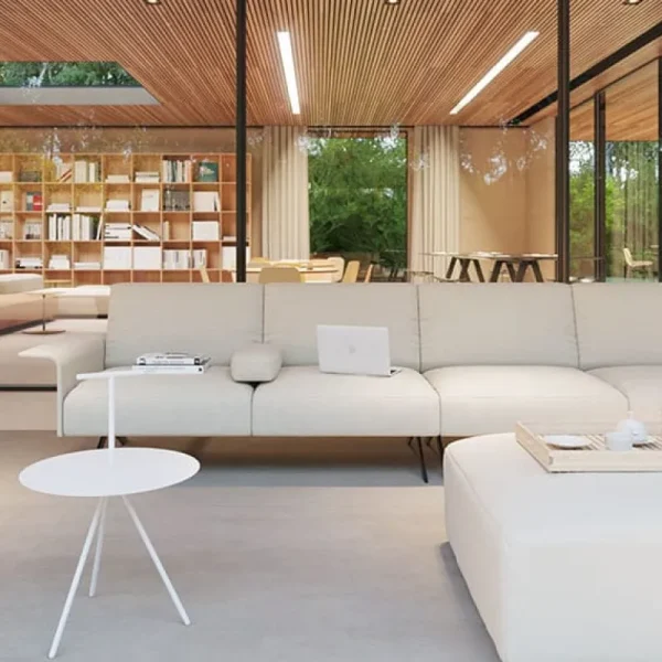 Muuto Tische-Viccarbe Trino Tisch, Weiß – Stahlgriff