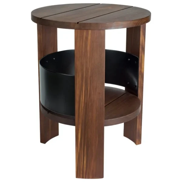 Muuto Tische | Sitzgelegenheiten-Vieser Lauha Hocker, Kebony-Holz braun geölt - Schwarz