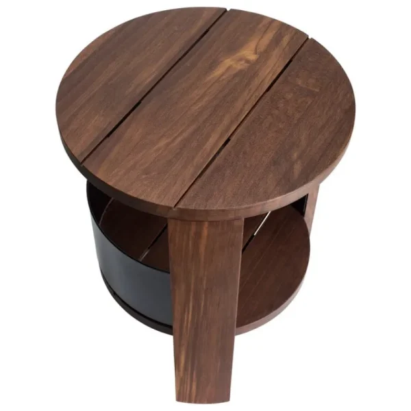 Muuto Tische | Sitzgelegenheiten-Vieser Lauha Hocker, Kebony-Holz braun geölt - Schwarz