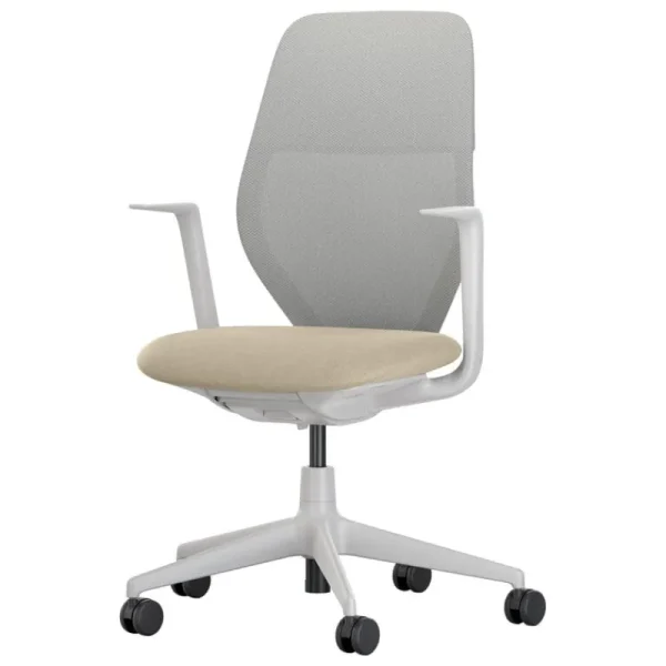 Vitra Bürostühle | Sitzgelegenheiten^ACX Mesh Arbeitsstuhl, Hellgrau - Plano 03 Cremeweiß