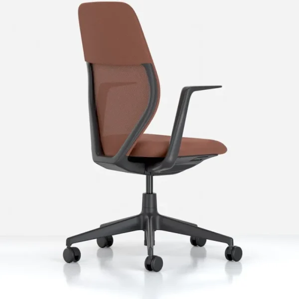 Vitra Bürostühle | Sitzgelegenheiten^ACX Mesh Arbeitsstuhl, Tiefschwarz - Terracotta
