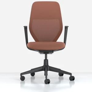 Vitra Bürostühle | Sitzgelegenheiten^ACX Mesh Arbeitsstuhl, Tiefschwarz - Terracotta