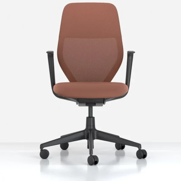 Vitra Bürostühle | Sitzgelegenheiten^ACX Mesh Arbeitsstuhl, Tiefschwarz - Terracotta