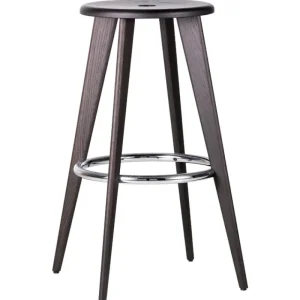 Mattiazzi Sitzgelegenheiten-Vitra Barhocker Tabouret Haut, Eiche dunkel