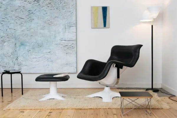 HAY Tische-Vitra Beistelltisch Eames LTR, schwarz – chrom