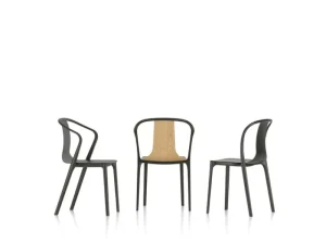 Muuto Sitzgelegenheiten-Vitra Belleville Sessel, Eiche/schwarz