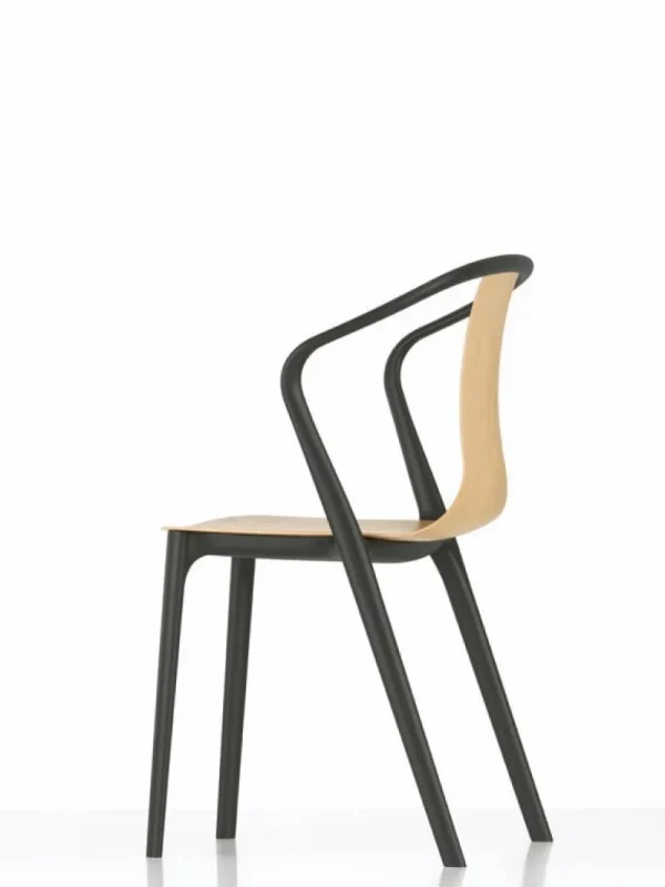 Muuto Sitzgelegenheiten-Vitra Belleville Sessel, Eiche/schwarz