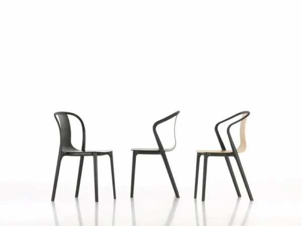 Muuto Sitzgelegenheiten-Vitra Belleville Sessel, Eiche/schwarz