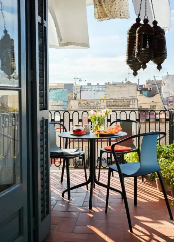 Vitra Terrassenmöbel | Tische^Belleville Tisch, rund, schwarz