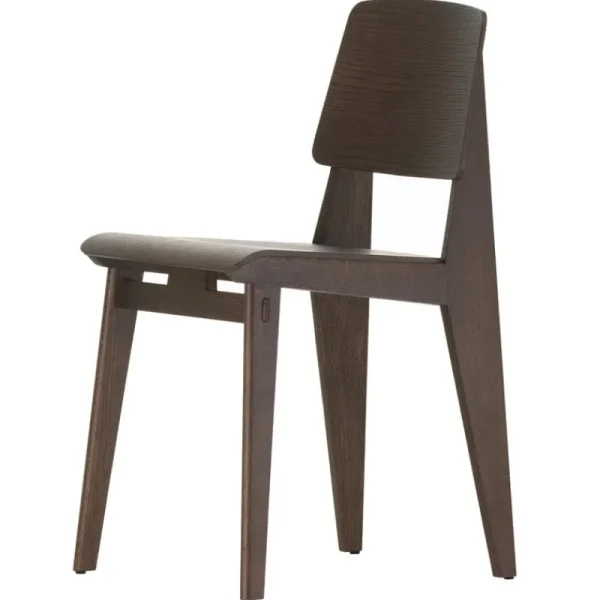 FDB Mu00f8bler Sitzgelegenheiten-Vitra Chaise Tout Bois Stuhl, Eiche dunkel gebeizt
