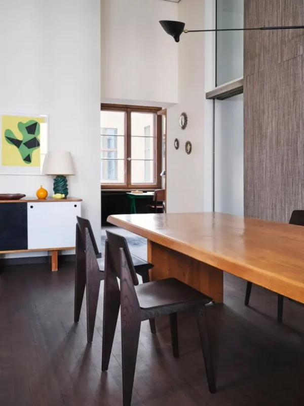FDB Mu00f8bler Sitzgelegenheiten-Vitra Chaise Tout Bois Stuhl, Eiche dunkel gebeizt