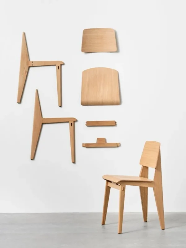 Normann Copenhagen Sitzgelegenheiten-Vitra Chaise Tout Bois Stuhl, Eiche Natur