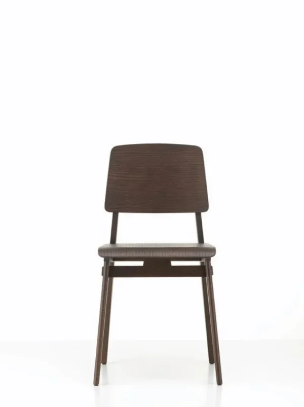 FDB Mu00f8bler Sitzgelegenheiten-Vitra Chaise Tout Bois Stuhl, Eiche dunkel gebeizt