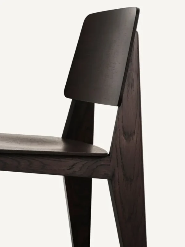 FDB Mu00f8bler Sitzgelegenheiten-Vitra Chaise Tout Bois Stuhl, Eiche dunkel gebeizt