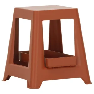 Mattiazzi Tische | Sitzgelegenheiten-Vitra Chap RE Hocker, Ziegelrot