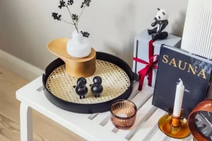 Georg Jensen Uhren-Vitra Chronopak Tischuhr, Walnussfurnier