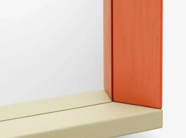 Vitra Spiegel-Colour Frame Spiegel, mittel, Blau - Orange