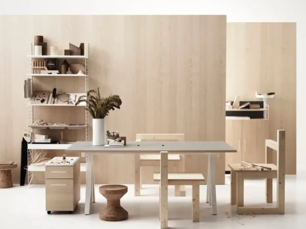 Harri Koskinen Works Tische | Sitzgelegenheiten-Vitra Cork Family Beistelltisch/Hocker, Modell A