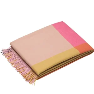 Vitra Decken Und Überwürfe^Decke Colour Block, rosa – beige