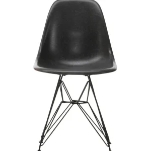 Fredericia Sitzgelegenheiten-Vitra Eames DSR Fiberglass Chair, Elephant Hide Grey – schwarz
