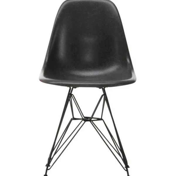 Fredericia Sitzgelegenheiten-Vitra Eames DSR Fiberglass Chair, Elephant Hide Grey – schwarz