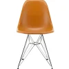 Vitra Sitzgelegenheiten-Eames DSR Fiberglass Stuhl, dunkelocker - Chrom