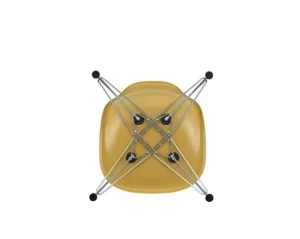 HAY Sitzgelegenheiten-Vitra Eames DSR Fiberglass Stuhl, hellocker - Chrom