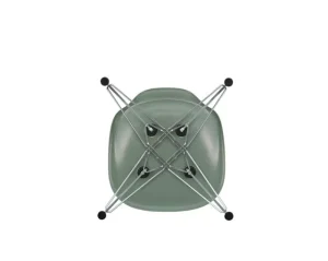 Vitra Sitzgelegenheiten-Eames DSR Fiberglass Chair, meerschaumgrün – Chrom