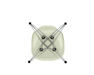 Vitra Sitzgelegenheiten-Eames DSR Fiberglass Chair, pergamentgelb – Chrom