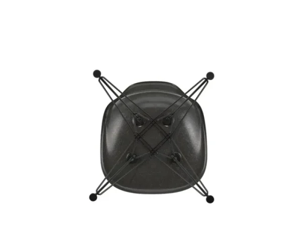 Fredericia Sitzgelegenheiten-Vitra Eames DSR Fiberglass Chair, Elephant Hide Grey – schwarz