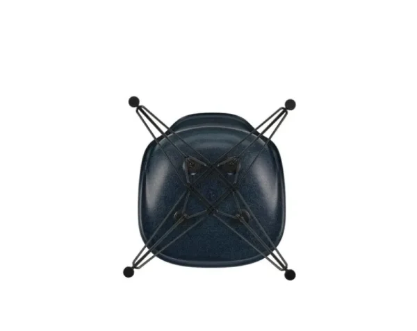 valerie_objects Sitzgelegenheiten-Vitra Eames DSR Fiberglass Chair, marineblau – schwarz