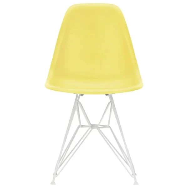 Mattiazzi Sitzgelegenheiten-Vitra Eames DSR Stuhl, citron RE - weiß