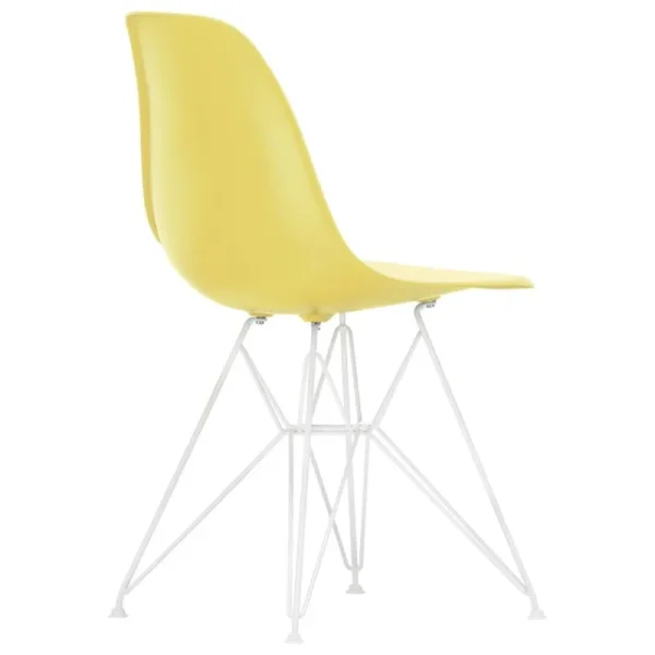Mattiazzi Sitzgelegenheiten-Vitra Eames DSR Stuhl, citron RE - weiß