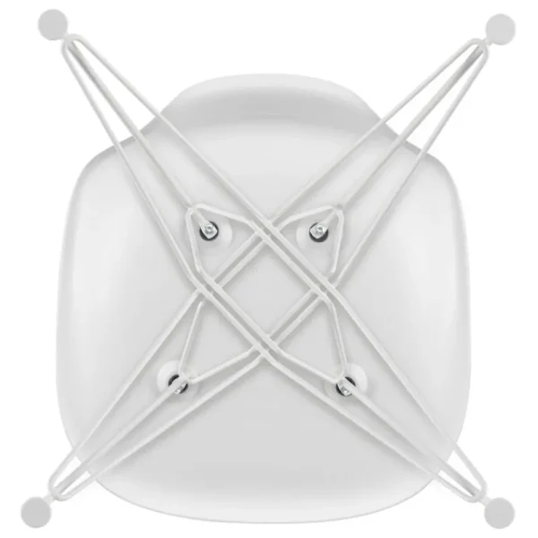 Vitra Terrassenmöbel | Sitzgelegenheiten^Eames DSR Stuhl, cotton white RE - weiß