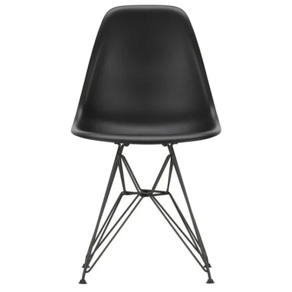 New Works Sitzgelegenheiten-Vitra Eames DSR Stuhl, deep black RE - Basic Dark